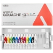 Picture of Holbein Acrylic Gouache School Set - Ακρυλική Τέμπερα,13 Χρώματα