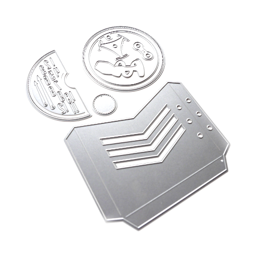 Picture of Elizabeth Craft Designs Greatest Hits | Μεταλλικές Μήτρες Κοπής - Pocket Set Chevron Circle 9 τεμ.