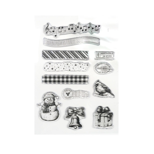 Picture of Elizabeth Craft Designs Σετ Διάφανων Σφραγίδων Splendid Season - Festive Season, 12τεμ.