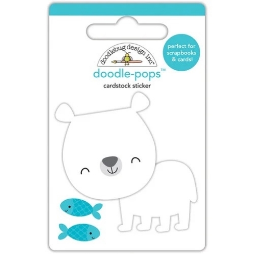 Picture of Doodlebug Design Doodle-Pops 3D Αυτοκόλλητα - Patrick Polar Bear, 3τεμ.