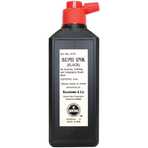 Picture of Yasutomo Japanese Sumi Ink | Μαύρο Μελάνι Sumi για Καλλιγραφία & Ζωγραφική, 170ml