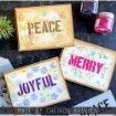 Picture of Tim Holtz Element Στένσιλ Σετ 2.375"x4.75" - Christmas, 12τεμ.