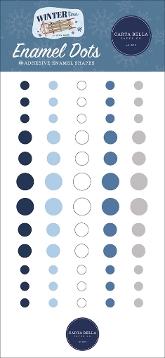 Picture of Carta Bella Wintertime Αυτοκόλλητα Enamel Dots, 60τεμ.