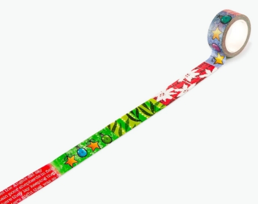 Picture of AALL & Create Washi Tape Jingle Stars | Διακοσμητική Ταινία Washi 10m