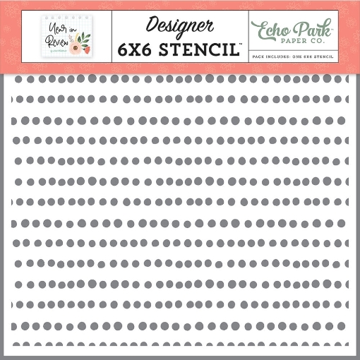 Picture of Echo Park Στένσιλ 6"x6" - Year In Review, To Do List Dots