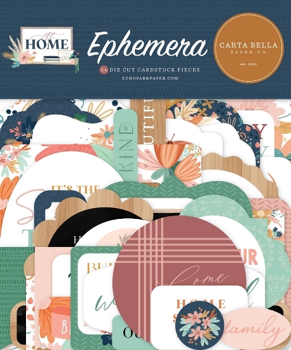 Picture of Carta Bella Διακοσμητικά Cardstock Εφήμερα - At Home, 34τεμ.