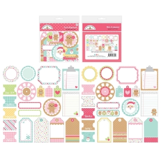 Picture of Doodlebug Bits & Pieces | Διακοσμητικά Εφήμερα Gingerbread Kisses, 42τεμ.