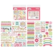 Picture of Doodlebug Design Gingerbread Kisses Chit Chat Διακοσμητικά Εφήμερα, 92τεμ.
