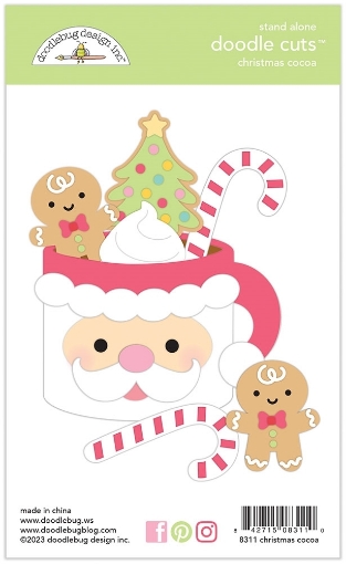 Picture of Doodlebug Design Gingerbread Kisses Doodle Cuts Μήτρες Κοπής - Christmas Cocoa, 23τεμ.