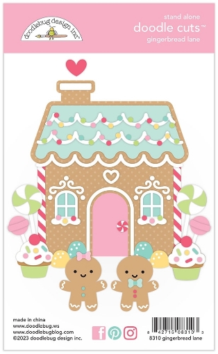 Picture of Doodlebug Design Gingerbread Kisses Doodle Cuts Μήτρες Κοπής - Gingerbread Lane, 32τεμ.