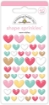 Picture of Doodlebug Shape Sprinkles | Αυτοκόλλητα Καρδούλες Warm Wishes, Gingerbread Kisses, 45τεμ.
