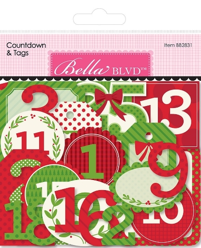 Picture of Bella Blvd Merry Little Christmas Ephemera Διακοσμητικά Εφήμερα - Countdown & Tags, 56τεμ.