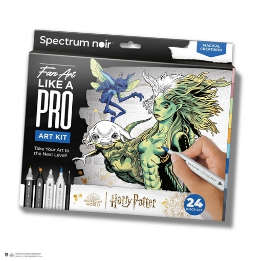 Picture of Spectrum Noir Fan-Art Like a Pro Art Kit Σετ Εκμάθησης με Μαρκαδόρους - Magical Creatures, 24τεμ.