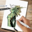Picture of Spectrum Noir Fan-Art Like a Pro Art Kit Σετ Εκμάθησης με Μαρκαδόρους - Magical Creatures, 24τεμ.