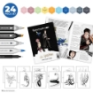Picture of Spectrum Noir Fan-Art Like a Pro Art Kit Σετ Εκμάθησης με Μαρκαδόρους - Magical Creatures, 24τεμ.