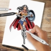 Picture of Spectrum Noir Fan-Art Like a Pro Art Kit Σετ Ζωγραφικής με Μαρκαδόρους - Wonder Woman, 24τεμ.