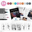 Picture of Spectrum Noir Fan-Art Like a Pro Art Kit Σετ Ζωγραφικής με Μαρκαδόρους - Harley Quinn, 24τεμ.