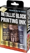 Picture of Essdee Metallic Block Printing Ink 100 ml | Μεταλλικά Μελάνια Λινοτυπίας Νερού – Gold, Bronze, Silver, 3 τεμ.