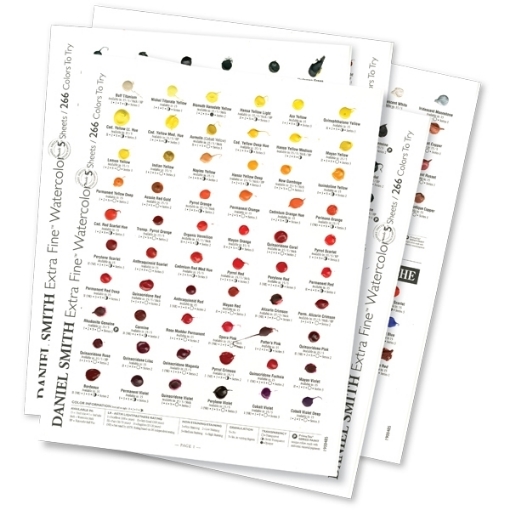 Picture of Daniel Smith Extra Fine Watercolors Dot Card Κάρτα Δοκιμής - 288 Χρώματα