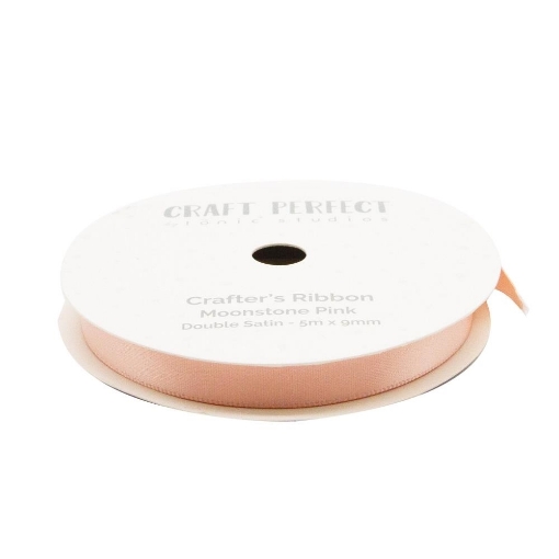 Picture of Tonic Studios Craft Perfect Σατέν Κορδέλα – Moonstone Pink, 9mm x 5m