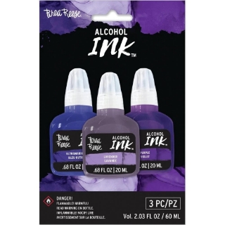 Picture of Brea Reese Pigment Alcohol Inks Set Μελάνια Οινοπνεύματος 20ml - Purple, Ultramarine Blue, Lavender