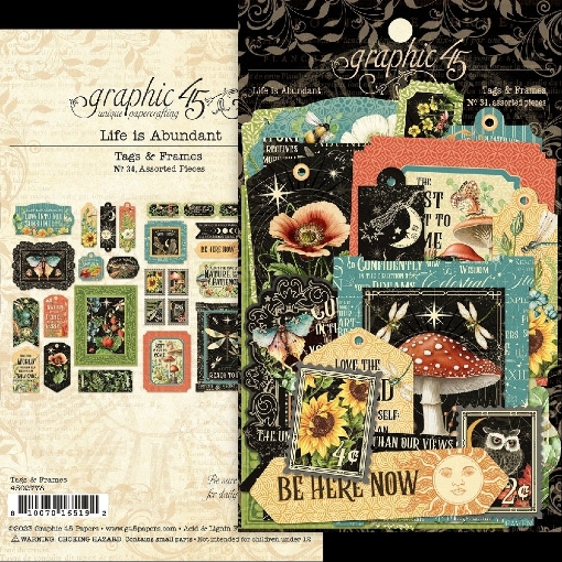 Picture of Graphic 45 Life is Abundant Εφήμερα Tags & Frames, 34τεμ.