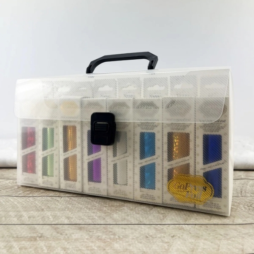 Picture of Couture Creations GoPress Heat Activated Foils Storage Box | Σετ Θερμικών Foil Χρυσοτυπίας & Κουτί Αποθήκευσης – I Wish, 16τεμ.