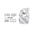Picture of Crafter's Companion Gemini Stamp & Die Σετ Σφραγίδες και Μήτρες Κοπής - Sweet Birthday, 13τεμ.