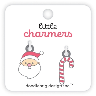 Picture of Doodlebug Little Charmers | Enamel Charms Sweet Santa, Gingerbread Kisses, 2τεμ.