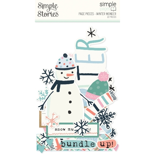 Picture of Simple Stories Winter Wonder Ephemera Διακοσμητικά Εφήμερα Simple Pages Page Pieces, 22τεμ.