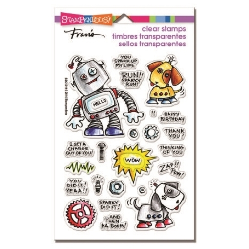 Picture of Stampendous Fran's Σετ Σφραγιδες Clear - Screwloose N Sparky, 23 τεμ.