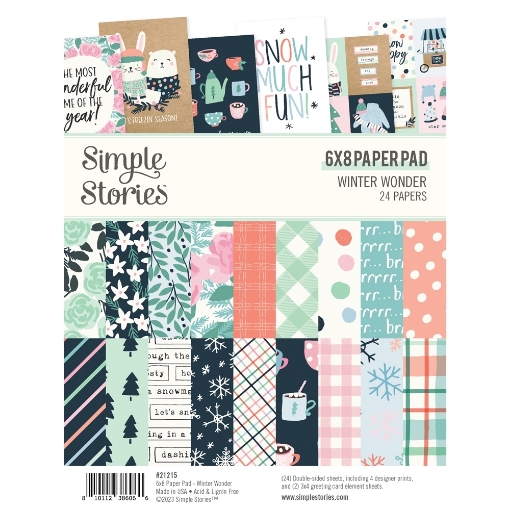 Picture of Simple Stories Winter Wonder Μπλοκ Χαρτιών Scrapbooking Διπλής Όψης 6"X8"
