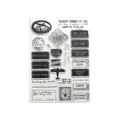 Picture of Elizabeth Craft Designs You've Got Mail Clear Stamps Διάφανες Σφραγίδες - Correspondence from the Past 2, 25τεμ.