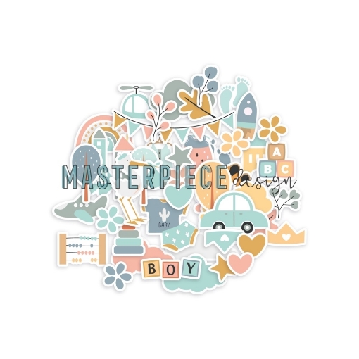 Picture of Masterpiece Design Διακοσμητικά Εφήμερα - Baby Boy, Figures, 40τεμ.