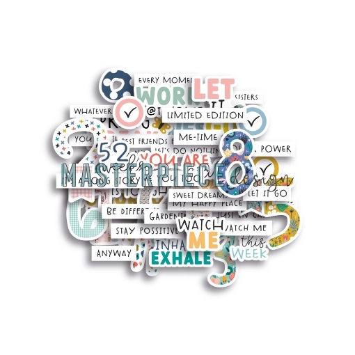Picture of Masterpiece Design Διακοσμητικά Εφήμερα - 52 Weeks, Text, 40τεμ.