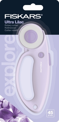 Picture of Fiskars Stick Rotary Cutter 45mm Ultra Lilac – Περιστροφικός Κόπτης Υψηλής Ακρίβειας για Ύφασμα, Felt & Vinyl 