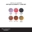 Picture of Spectrum Noir Dual Metallic Marker Set - Antique Elements, 6pcs