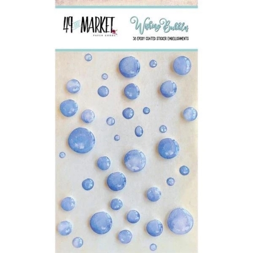 Picture of 49 And Market Wishing Bubbles – Blueberry | Διαστατικά Εποξικά Αυτοκόλλητα Διακοσμητικά (38 τεμ.)