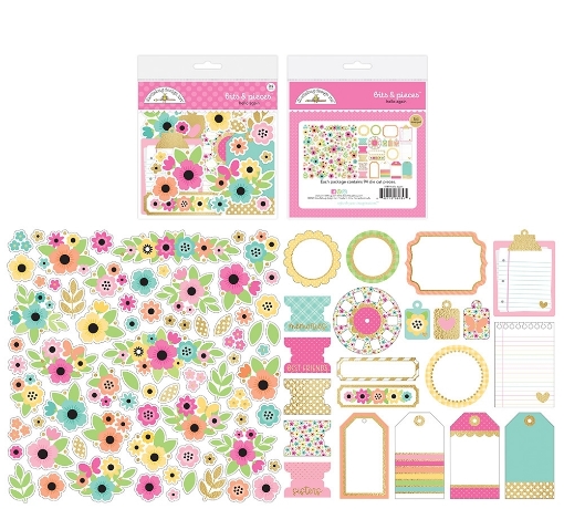 Picture of Doodlebug Design Διακοσμητικά Εφήμερα - Hello Again, Bits & Pieces, 94τεμ.