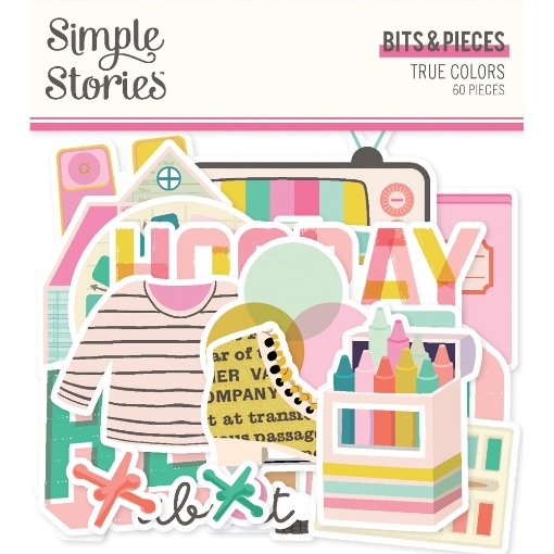 Picture of Simple Stories Διακοσμητικά Εφήμερα Bits & Pieces - True Colors, 60τεμ.