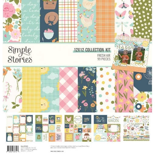 Picture of Simple Stories Συλλογή Χαρτιών Scrapbooking Διπλής Όψης 12"X12" - Fresh Air