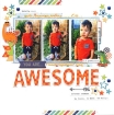 Picture of American Crafts Μπλοκ Scrapbooking Διπλής Όψης 6"X8" - Cool Boy