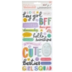 Picture of American Crafts Thickers Αυτοκόλλητα - Cool Girl, Phrase, 107τεμ.