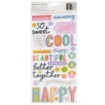 Picture of American Crafts Thickers Αυτοκόλλητα - Cool Girl, Phrase, 107τεμ.