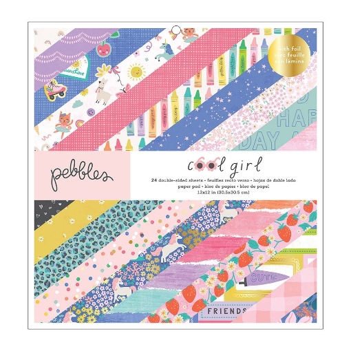 Picture of American Crafts Μπλοκ Scrapbooking Διπλής Όψης 12"X12" - Cool Girl