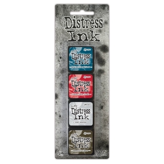 Picture of Tim Holtz Μελάνια Distress Mini Ink Pads - Kit 18, 4τεμ.
