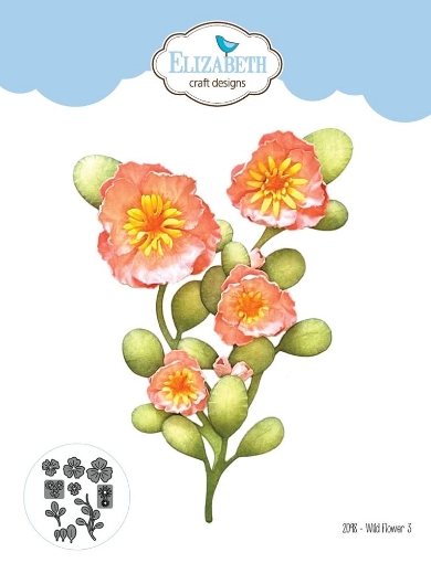 Picture of Elizabeth Craft Designs Μεταλλικές Μήτρες Κοπής - Garden Party, Wild Flower 3, 9τεμ.