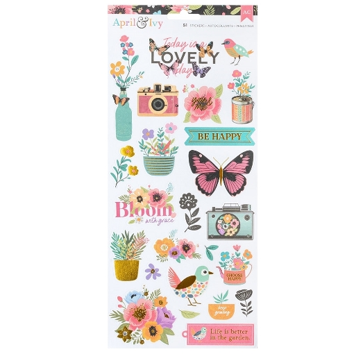 Picture of American Crafts Αυτοκόλλητα -  April & Ivy, Icons Gold Foil, 51τεμ.