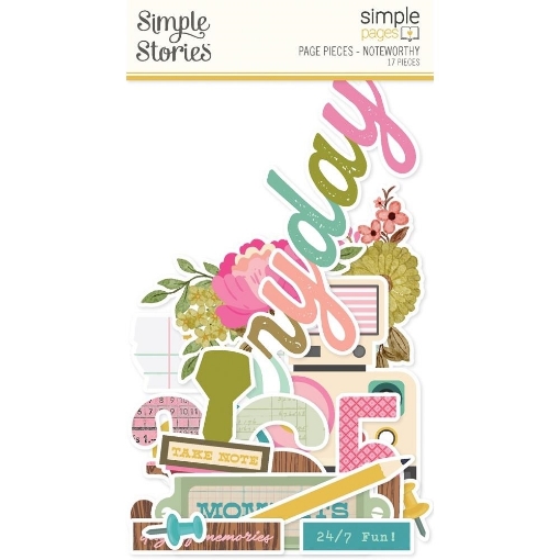 Picture of Simple Stories Simple Pages Page Pieces Εφήμερα - Noteworthy, 17τεμ.