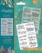Picture of Crafter's Companion Clear Stamps - Nature's Garden - Kingfisher, All Occasion Sentiments, 11pcs